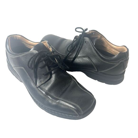 Dockers Mens Size 11 M Comfort Casual Black Leather Oxford Everyday Driving Shoe - Picture 1 of 12